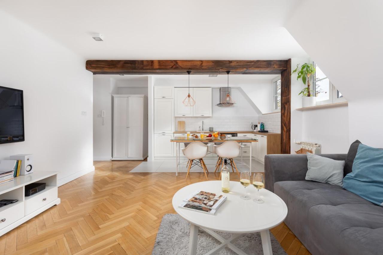Stylowy Apartament W Warszawie Przy Wisle Varsavia Esterno foto